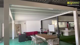 Zmotoryzowane, regulowane aluminiowe uchylne żaluzje przeciwsłoneczne
