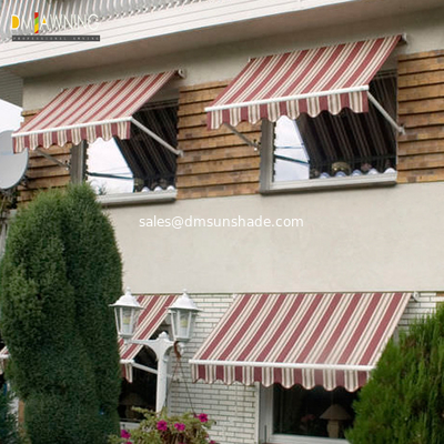 Heavy Duty Remote Control Outdoor Awnings Drop Arm Window Awning