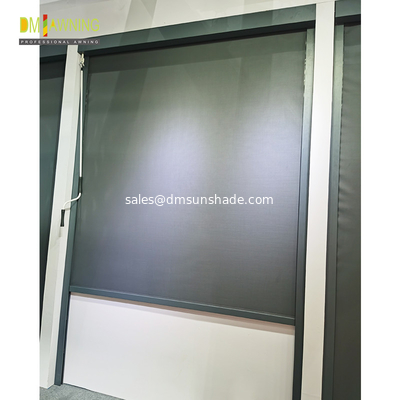 Aluminum Vertical Outdoor Sunscreen Roller Shades Room Zipper Track Shades