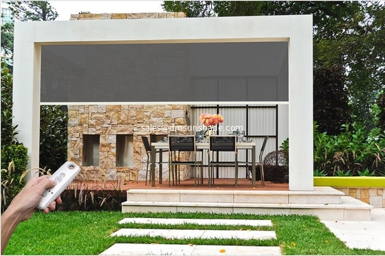 Słonecznik zewnętrzny silnikowy Smart Zip Track Blind / Roller Zip Track Outdoor Roller Blinds