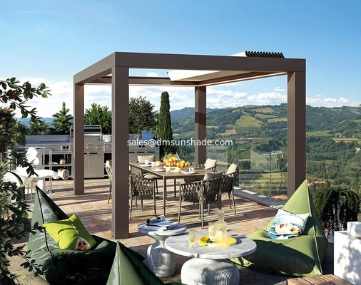Nowa technologia zewnętrzna pergola motoryzowana