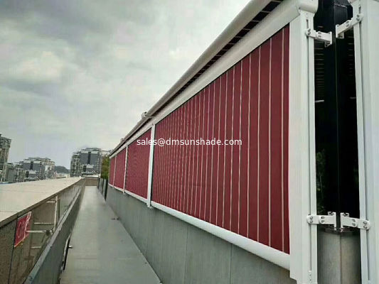 Wodoodporny i przeciwsłoneczny rozsuwany markiza dachowa do ogrodu zimowego