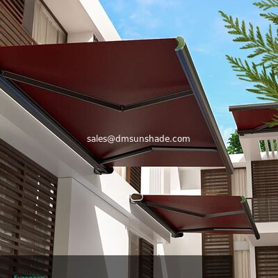 Wysokiej klasy silnikowane pełne kasety Awning Premium Outdoor Wciągalny balkon pokrywa z zdalnym sterowaniem