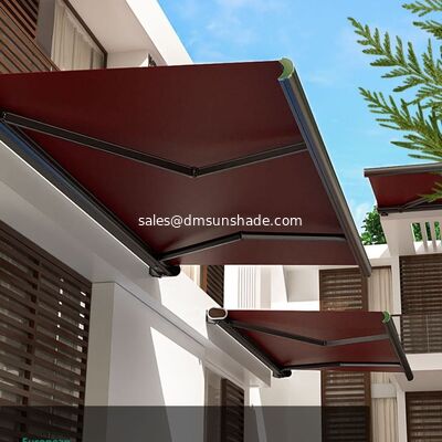 Wysokiej klasy silnikowane pełne kasety Awning Premium Outdoor Wciągalny balkon pokrywa z zdalnym sterowaniem